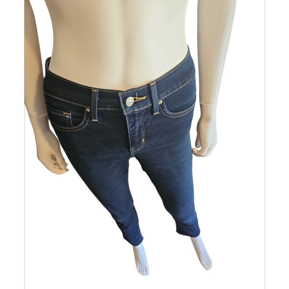 Levi's Blue Skinny Jeans with Modern Cropped Length - Picture 2 of 11